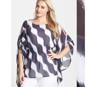 MICHAEL KORS - Wave' Cold Shoulder Flutter Top for Holiday Parties!!